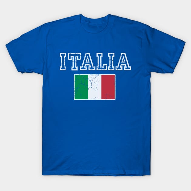 Retro Italia Flag Italian Italy Italiano T-Shirt by E